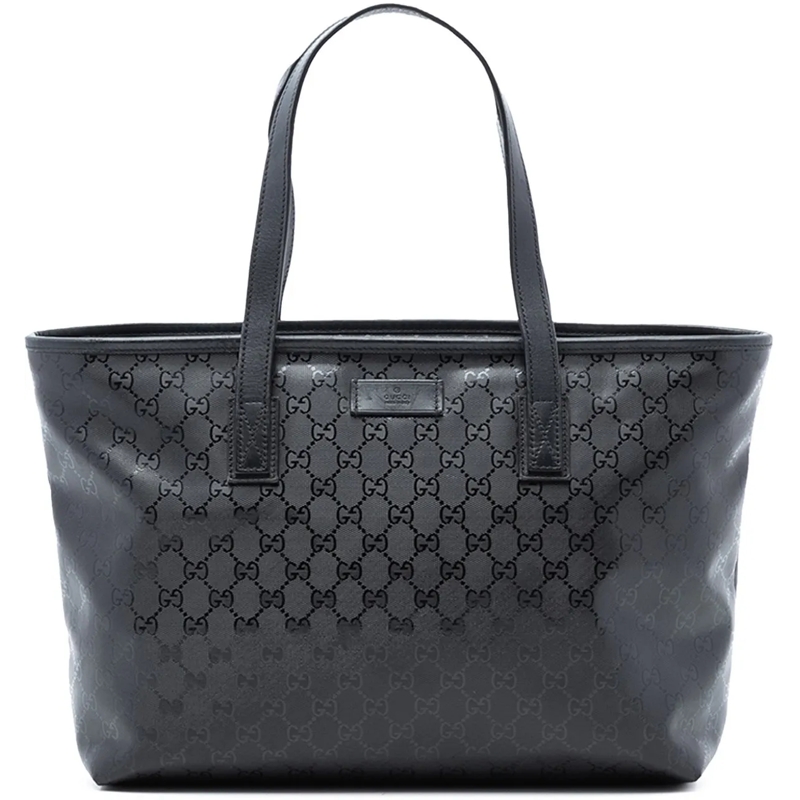 Gucci Shopper Medium GG Imprime Tote schwarz