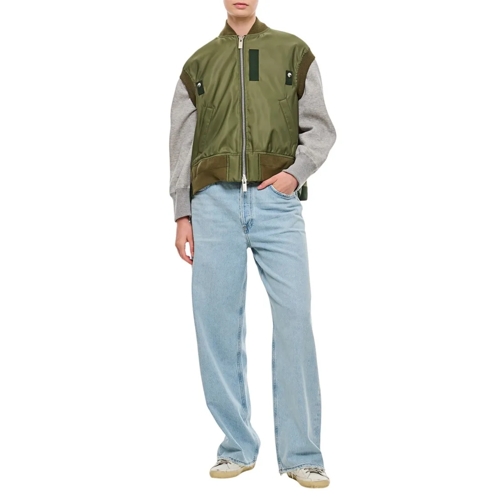 Sacai Nylon Twill Vest Green Bomber