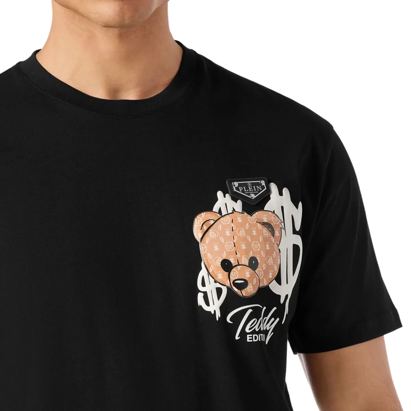 Philipp Plein T-Shirt T-Shirt Teddy schwarz
