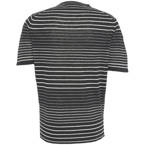 Roberto Collina T-shirts Striped t-shirt schwarz (Image 2)