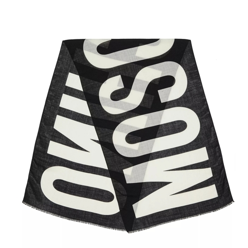 Moschino Scarf Black Écharpe en laine