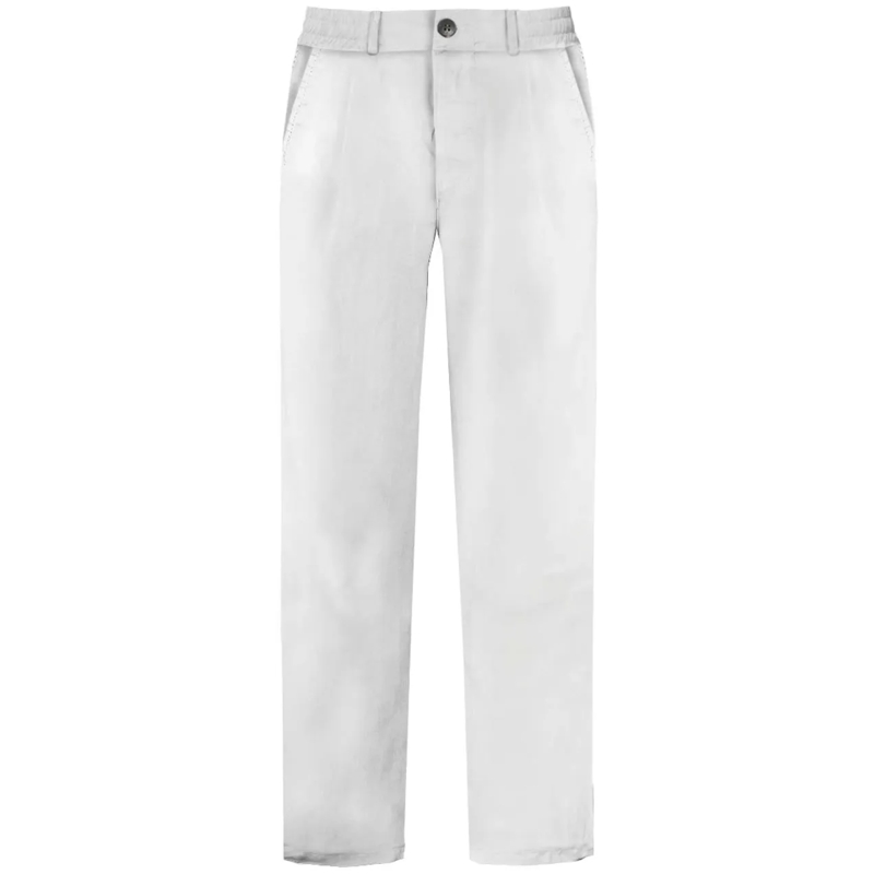 Mc2 Saint Barth  Trousers Cotton 01 White weiß
