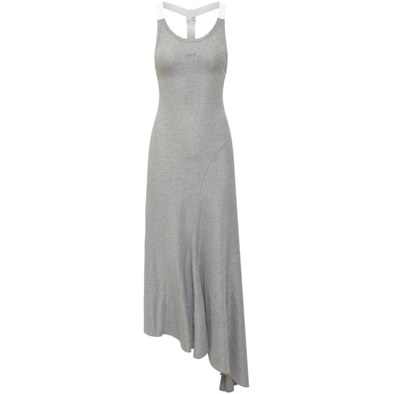 Off-White Robe longue Abito Alla grau