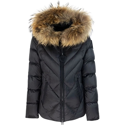 Blauer Sommerjacken Blauer Coats Black schwarz