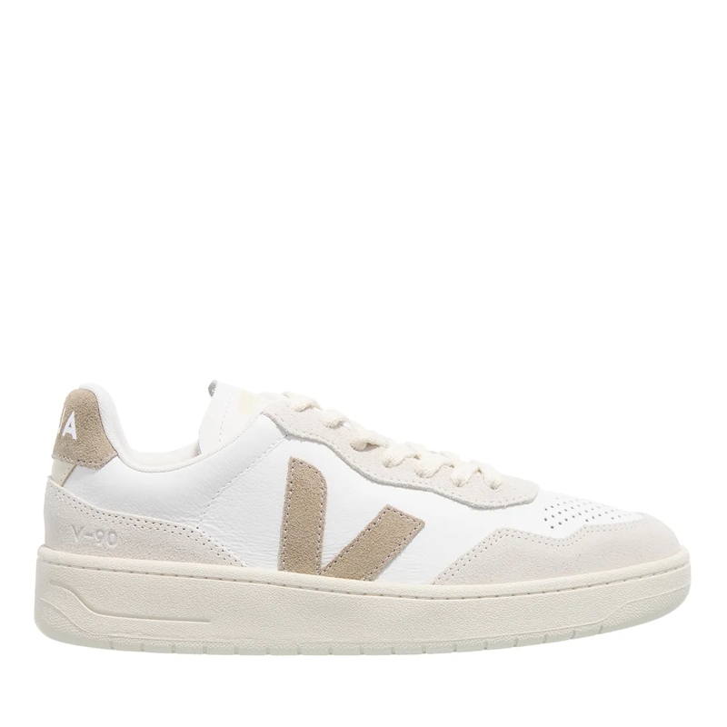 Veja Low-Top-Sneaker V-90 White Taupe