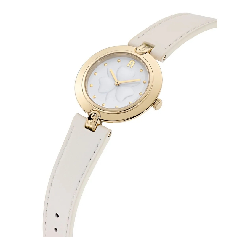 Furla Quarzuhr Quarz-Analoguhr Furla Logo Links weiss(Image 3)