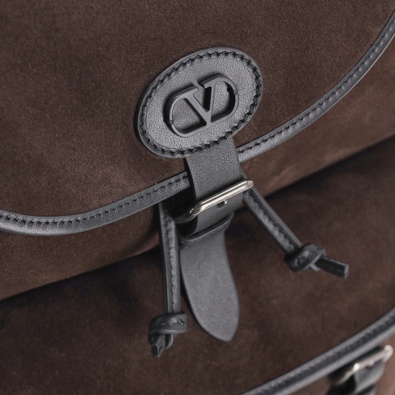 Valentino Garavani Rucksack Rucksack aus Veloursleder braun(Image 3)