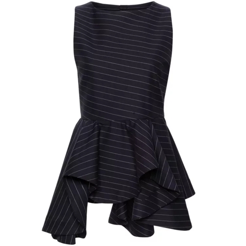 J.W.Anderson Navy Blue Striped Top Blue 
