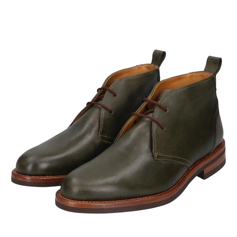 Heinrich Dinkelacker Bottes à lacets George Boots Genf Plain N dunkel-grün(Image 2)