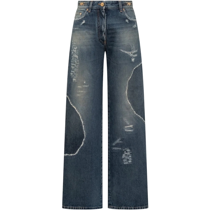 Versace Boyfriend-Jeans Versace Jeans Wide-Leg blau