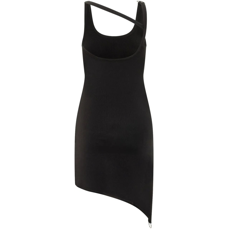 Courrèges Minikleid Abito nero asimmetrico Courreges schwarz(Image 2)