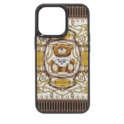 Moschino Phone Case  Fantasy Print Ivory Portacellulare a borsetta
