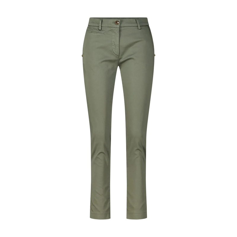 Mason's Pantalons décontractés Slim-Fit Hose New York Graugrün