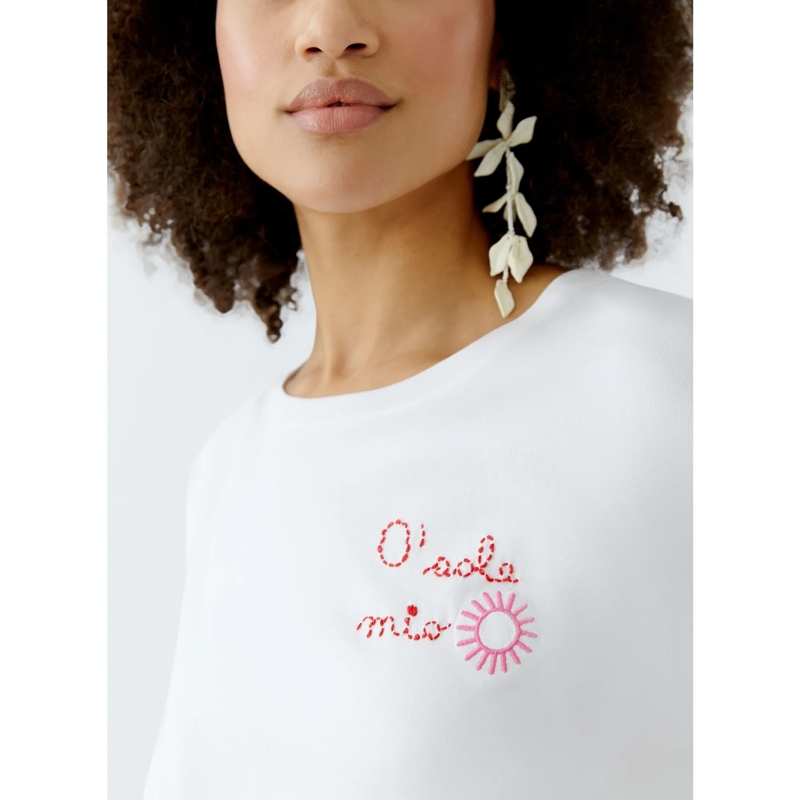 Oui T-Shirt T-Shirt weiss (Image 6)