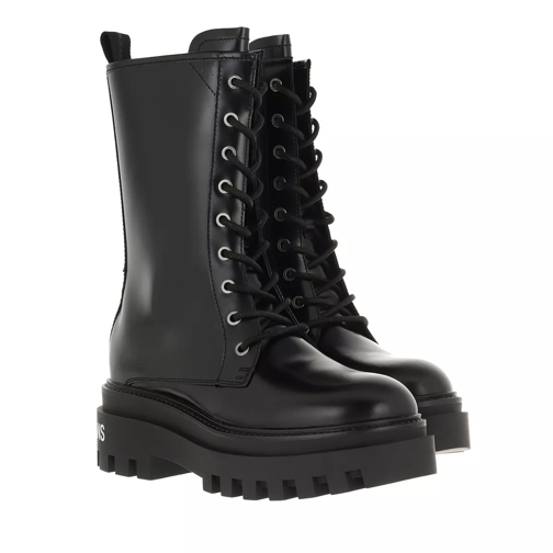 Calvin Klein Flatform Mid Laceup Boot Black Lace up Boots