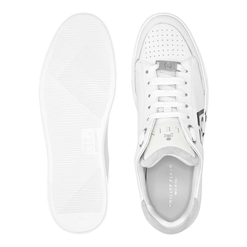 Philipp Plein Low-Top-Sneaker Lo-Top Turnschuhe Hexagon weiss(Image 4)