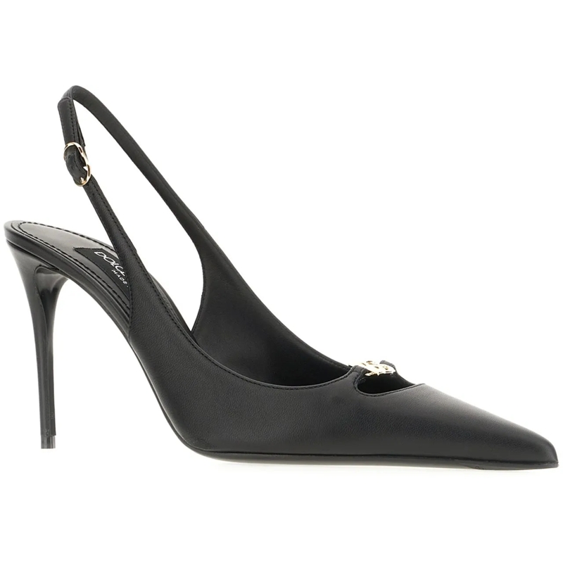 Dolce&Gabbana Stiefel Dolce&gabbana Black nappa leather pumps schwarz(Image 2)