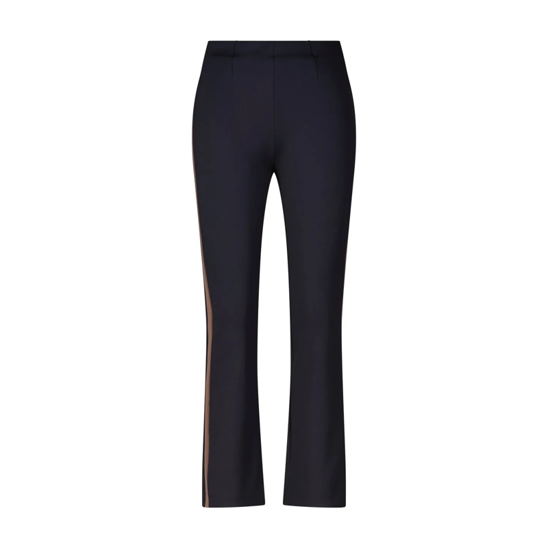 Seductive Pantalons décontractés Hose Cindy mit seitlichen Streifen Dunkelblau