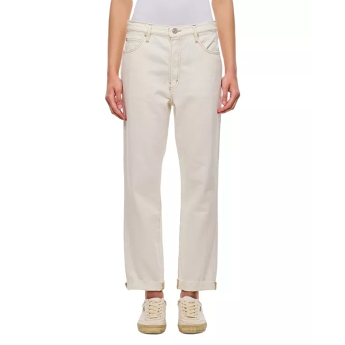 FRAME Le Mec Raw After Denim Pants White 