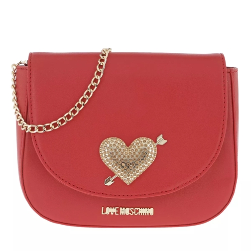 Love Moschino Quilted Evening Crossbody Bag Red Borsetta a tracolla