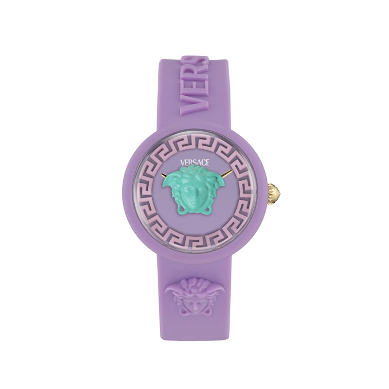 Versace Quarzuhr Quarz-Analoguhr Medusa Pop Kids lila
