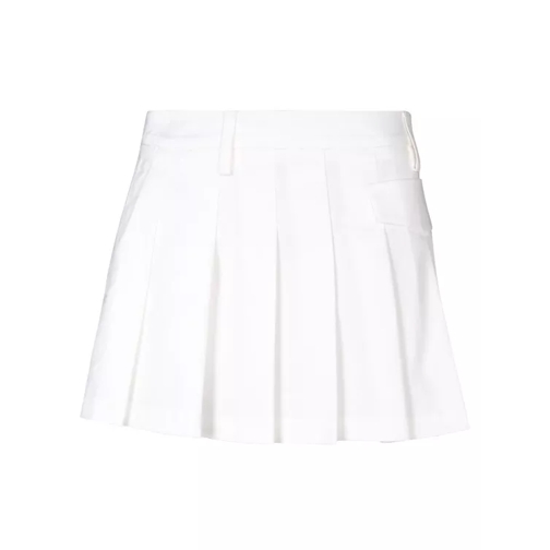 Blanca Vita Pleated Mini Skirt White 