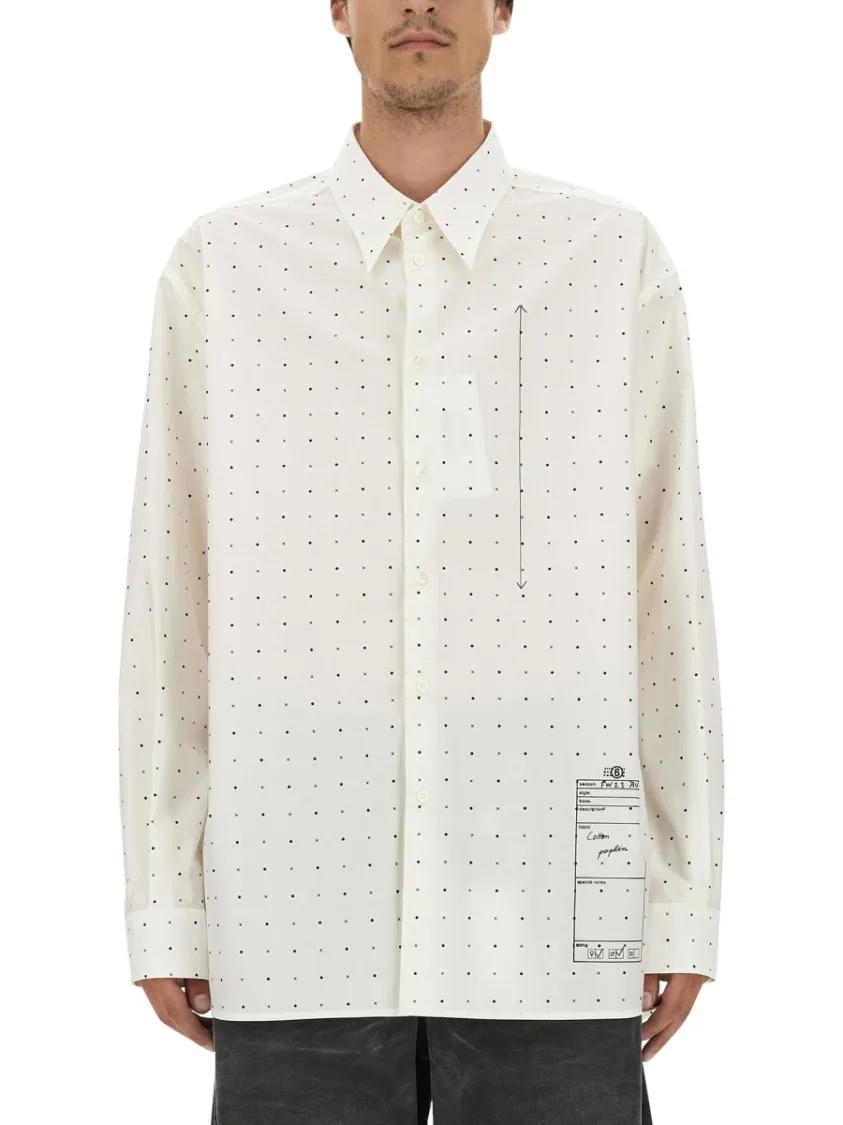 Thumbnail - MM6 Maison Margiela - Oversize Fit Shirt - Größe 48 - weiß