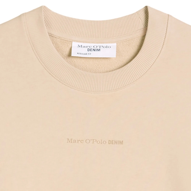 Marc O´Polo  Crew Neck, Print, Reg Fit 1er Pack beige(Image 3)