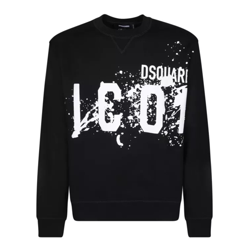 Dsquared2 Cotton Sweatshirt Black 