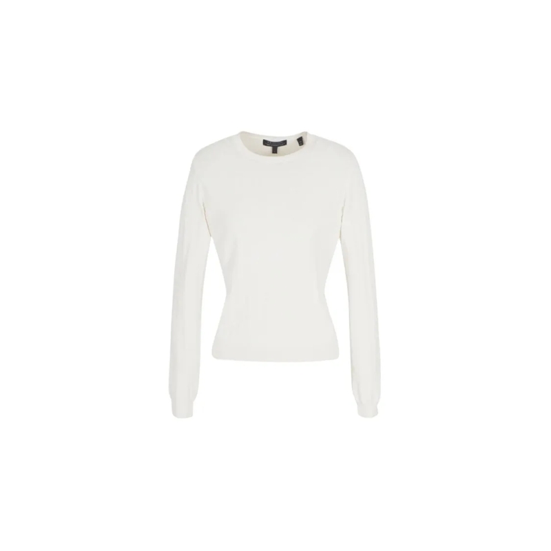 Armani Exchange Trui Cream Knit Sweater White
