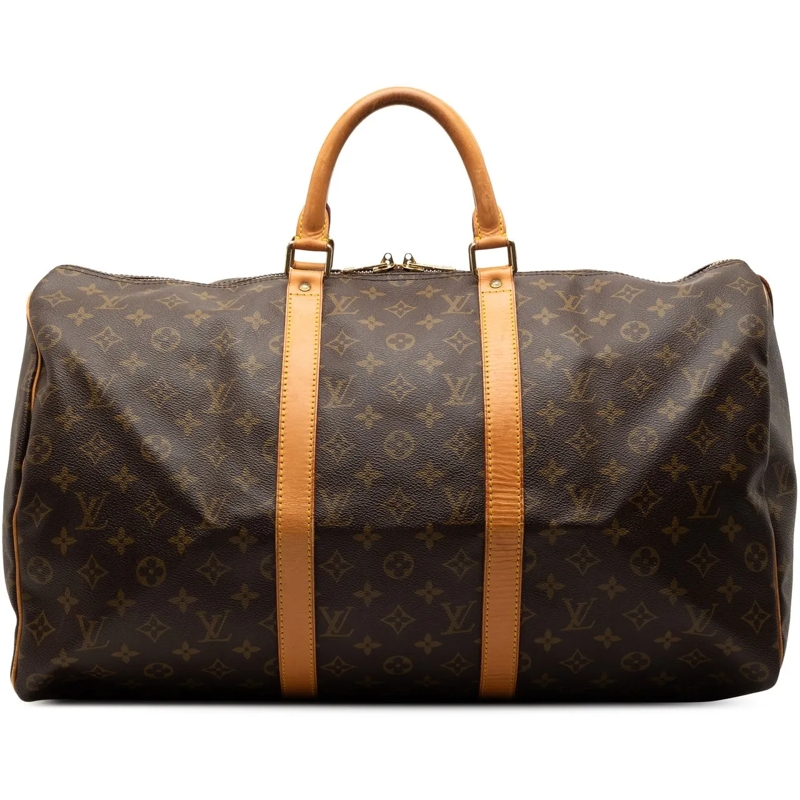 Louis Vuitton Weekender Monogram Keepall 50 braun