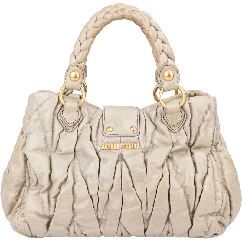 Miu Miu Schultertasche Miu Miu Quilted Leather City Handbag mehrfarbig