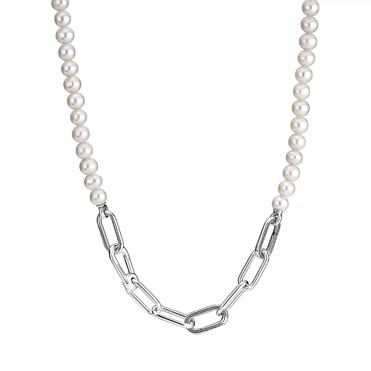Pandora long silver necklace top