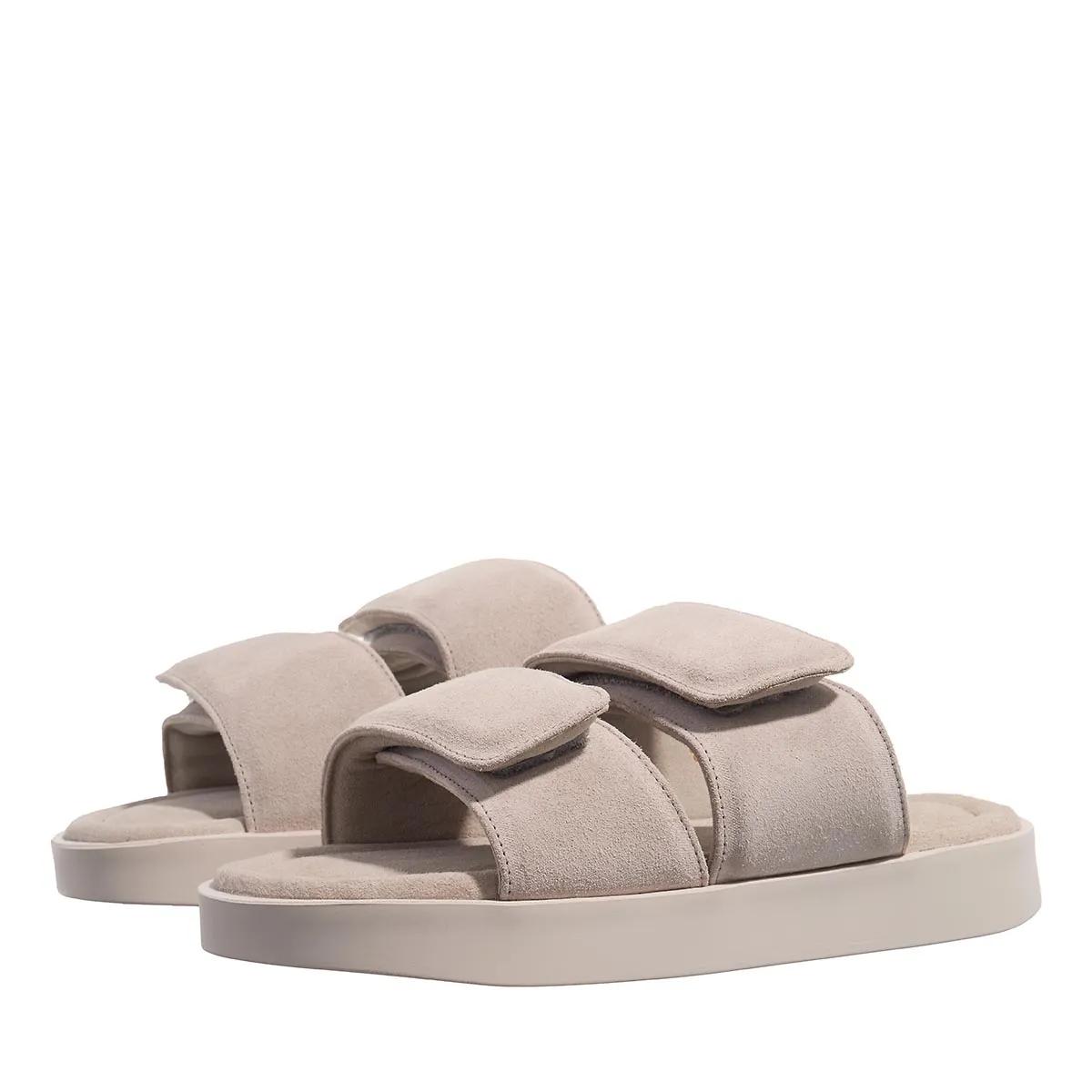Thumbnail - INUIKII Slipper & Pantoletten - Classic Suede Velcro - Gr. 42 (EU) - in Grau - für Damen