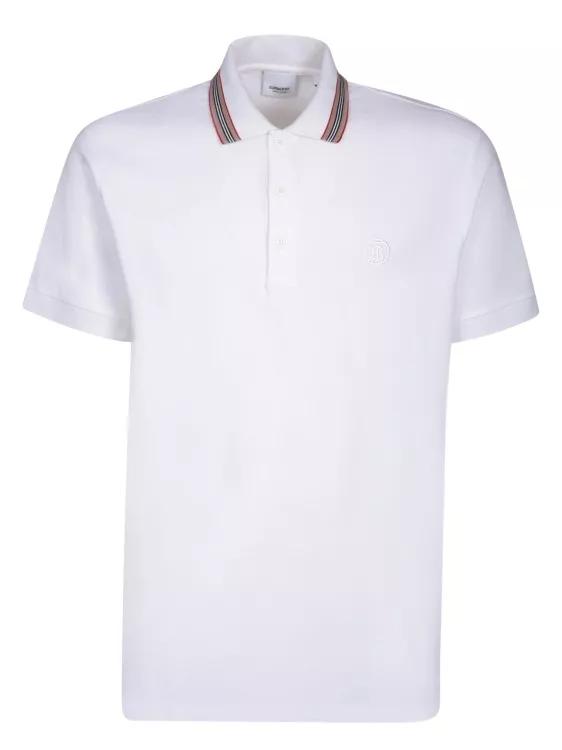 Burberry store polo white