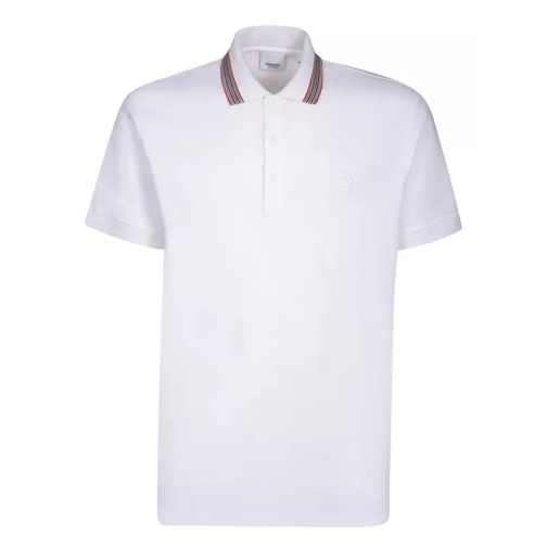 Burberry White Cotton Pique Polo Shirt White 