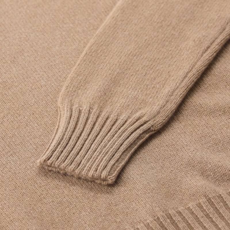 AMI Paris Rollkragenpullover Pullover aus Kaschmir-Woll-Mix schwarz(Image 8)