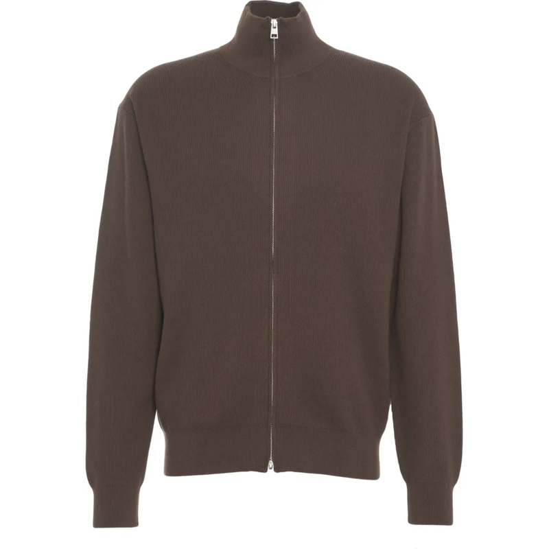 Closed Weste Cardigan with zipper braun