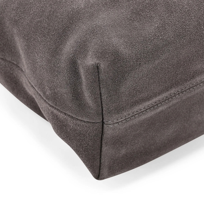 Abro Crossbodytas Hobo Bag Signature aus Veloursleder grau(Image 3)