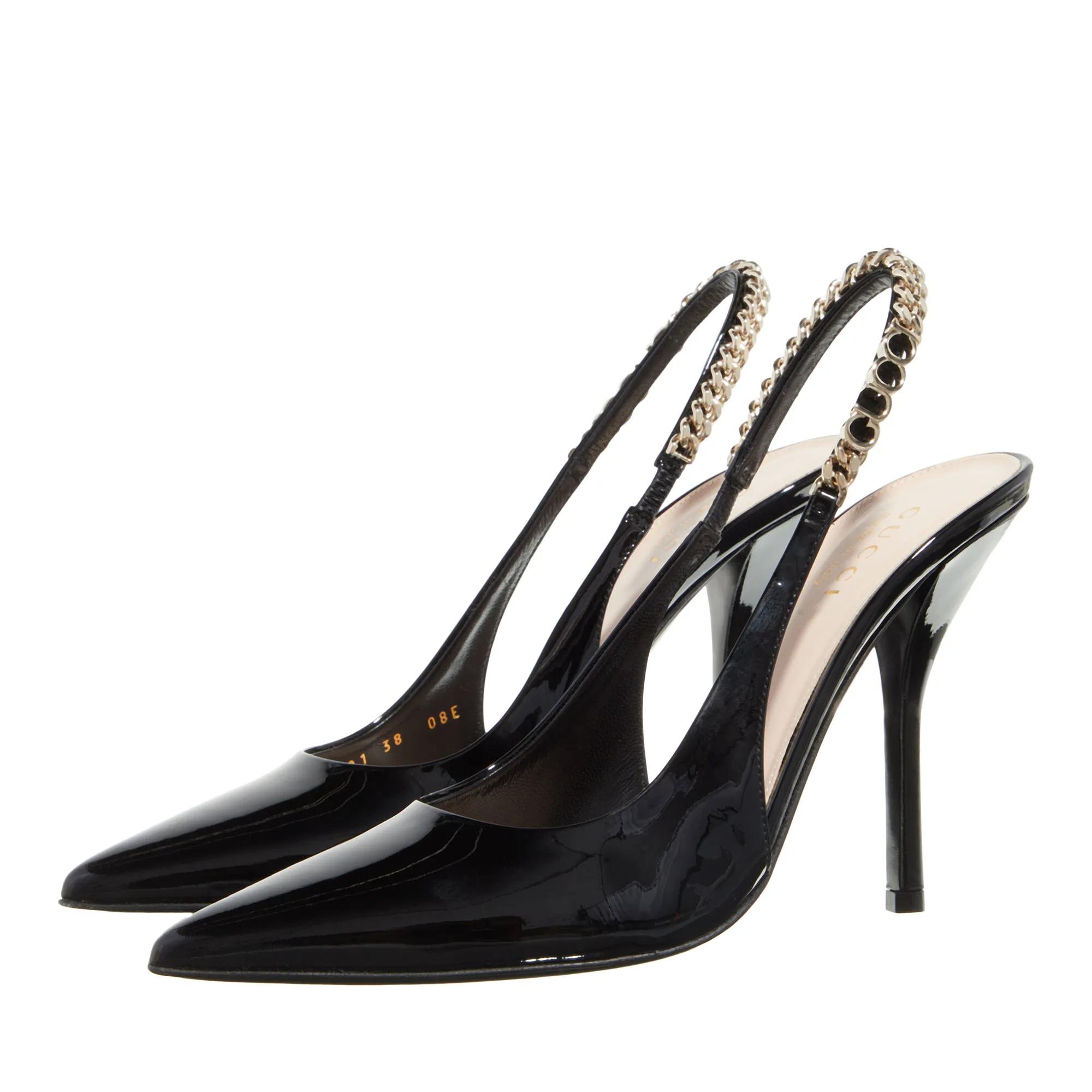 Gucci Pumps & High Heels - Gucci Signoria Slingback Pump - Gr. 38 (EU) - in Schwarz - für Damen