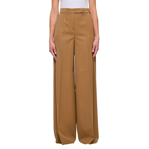 Max Mara  Ninfa Wide Leg Trousers Brown