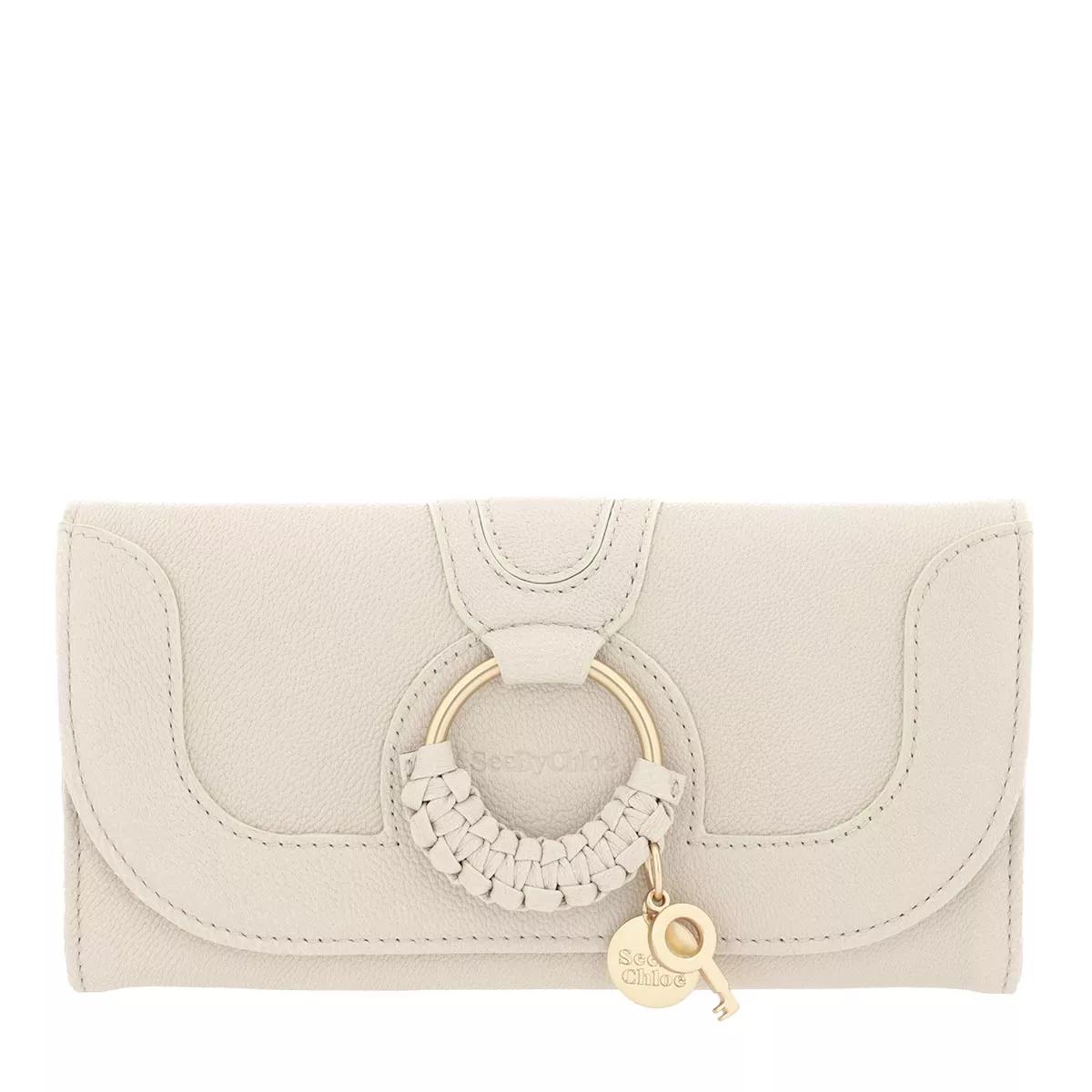 See By Chloé Hana Wallet Large Cement Beige | Flap Wallet