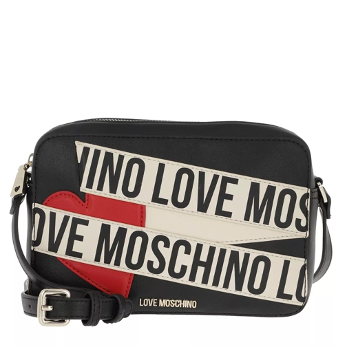 Love Moschino Shoulder Bag Calf    Nero/Avorio Crossbodytas