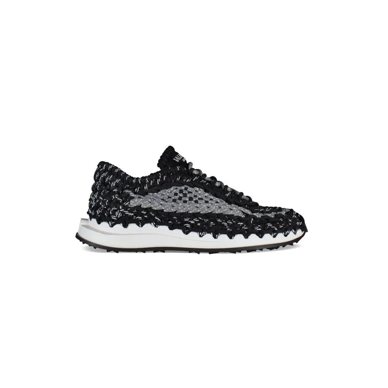 Valentino Garavani Low-Top-Sneaker Outdoor Crochet Sneakers Black