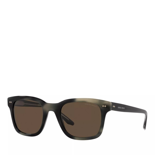 Giorgio Armani 0AR8138 Striped Grey Sunglasses