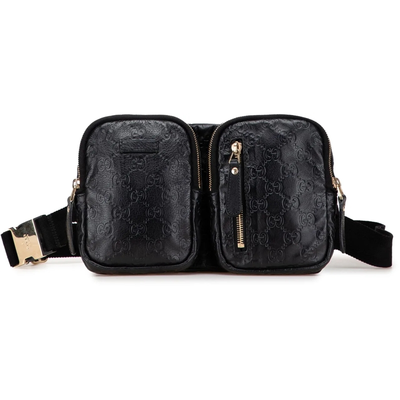 Gucci Sac de ceinture Guccissima Belt Bag schwarz