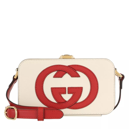 Gucci Mini GG Crossbody Bag Leather Mystic White Camera Bag