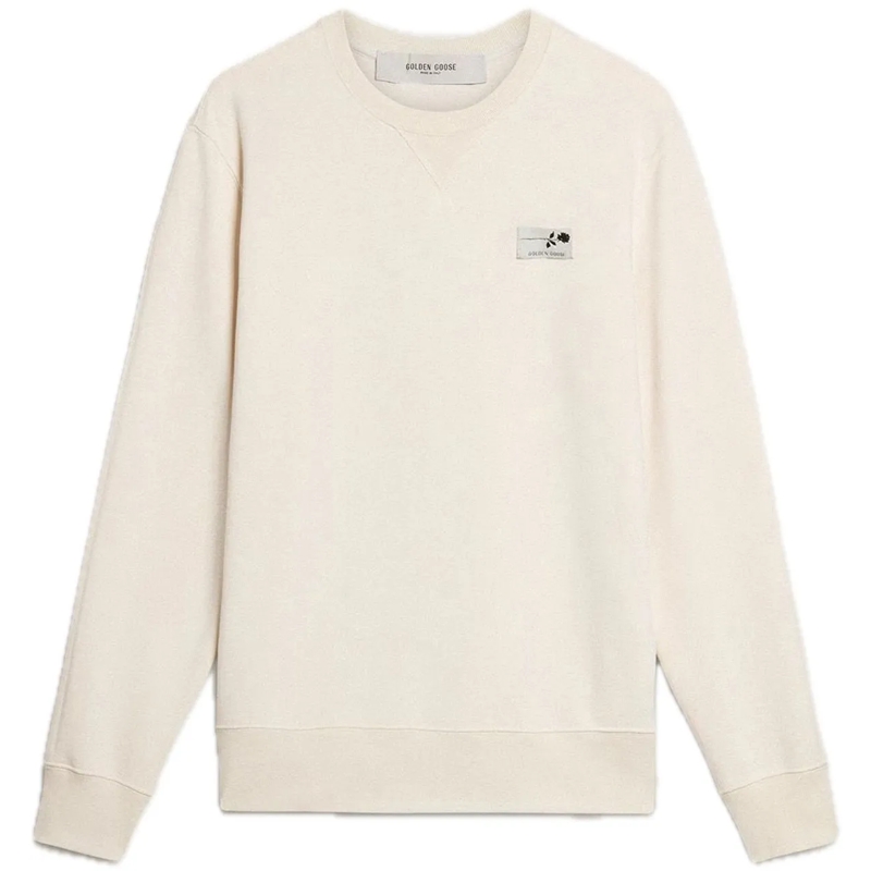 Golden Goose  sweater logo beige