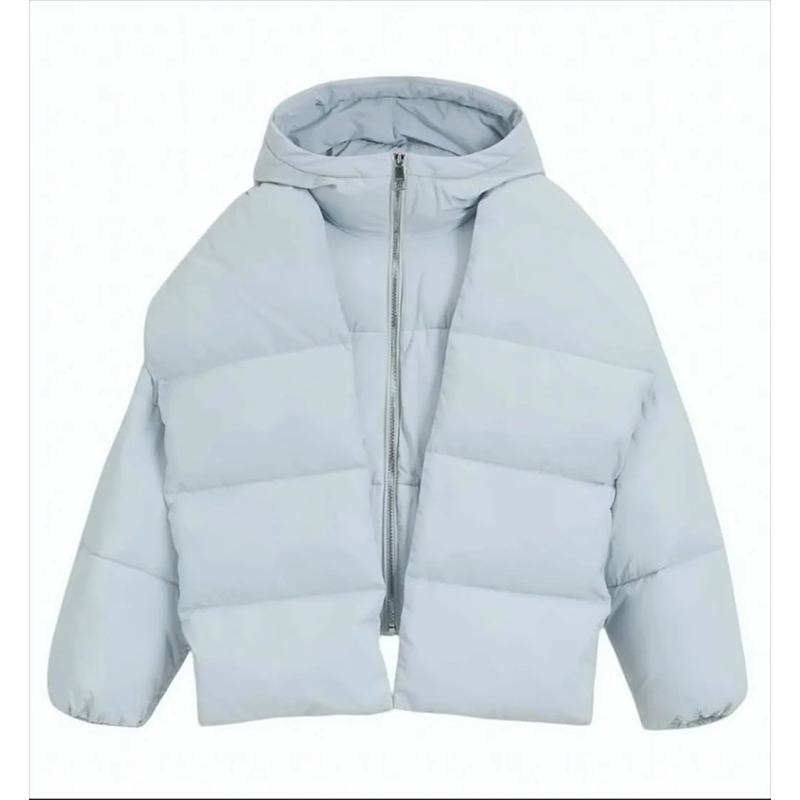 Boss  Water-Repellent Padded Jacket With Removable Sleev White