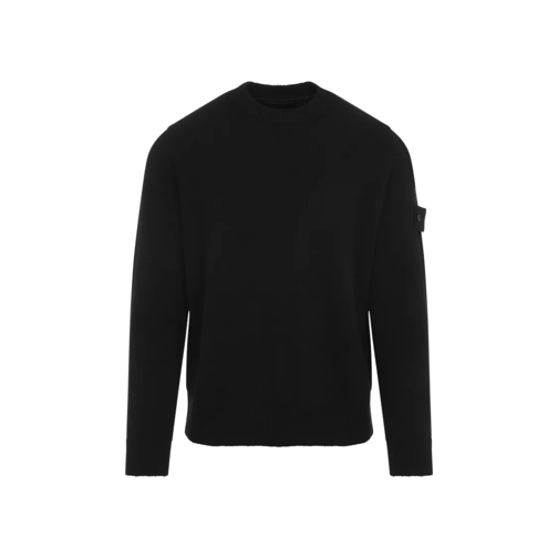 Stone Island Black Virgin Wool Rws Sweater Black Pullover